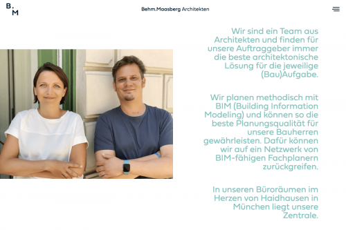 Webdesign, Website für Architekten
