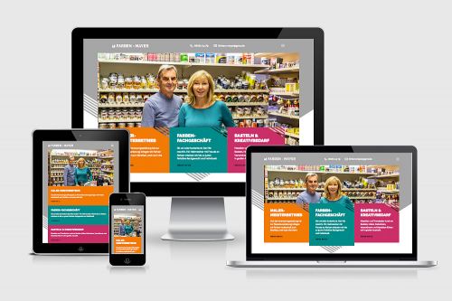 Webdesign Dorfen, Farben Mayer